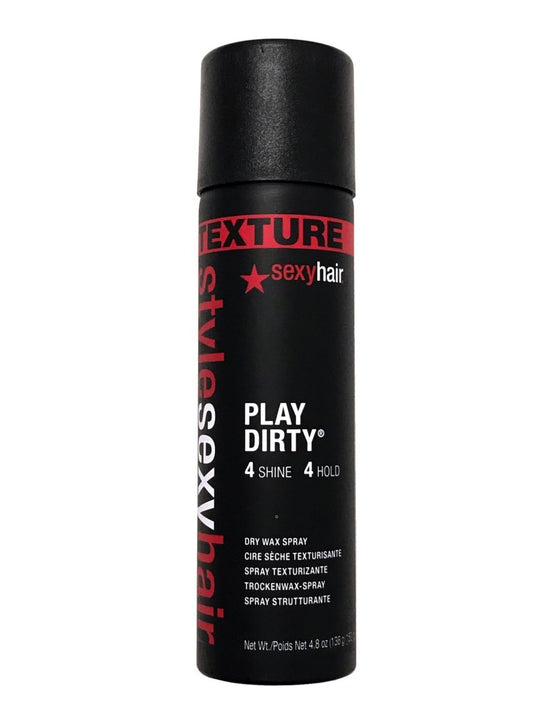 Style Sexy Hair Play Dirty Dry Wax Spray 4.8 oz (4 Shine + 4 Hold) - Usa Pro Hair