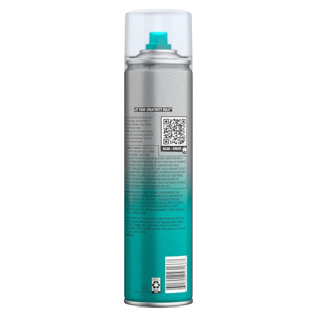 TIGI Bed Hard Head Extra Strong Hold Hair Spray, 10.6 Ounce - Usa Pro Hair