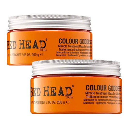 TIGI Bed Head Colour Goddess Miracle Treatment Mask for Unisex, 7.05 oz - Pack of 2 - Usa Pro Hair