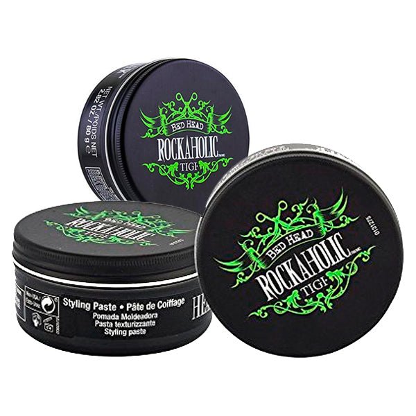 TIGI Bed Head Rockaholic Headliner Styling Paste 2.82 oz - Pack of 3 - Usa Pro Hair
