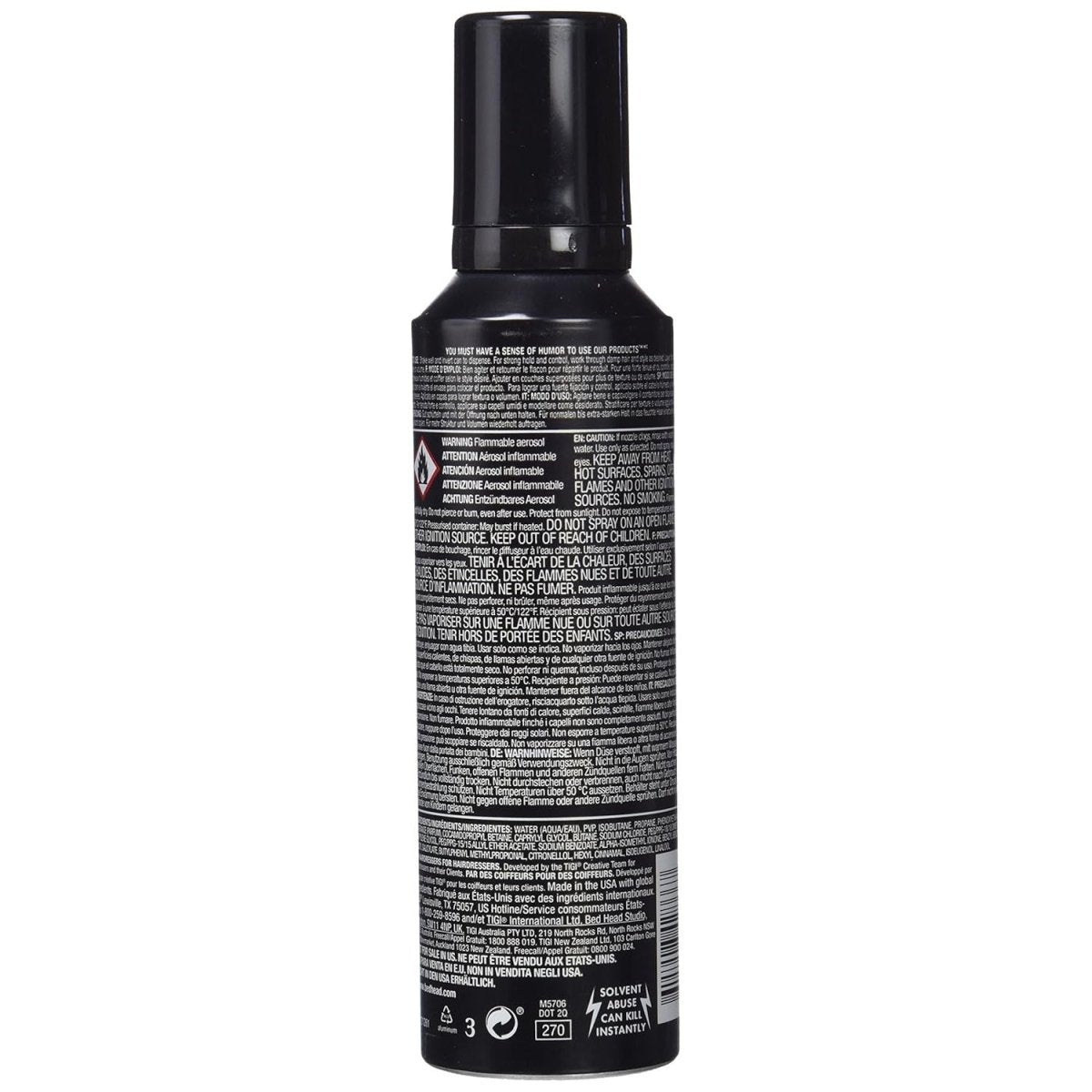 TIGI Rockaholic by Bed Head Amped Up Volumizing Mousse 6.7 oz - Usa Pro Hair
