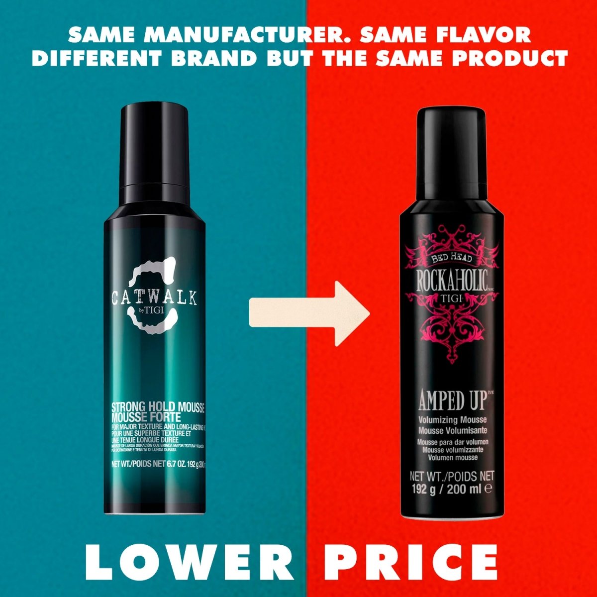 TIGI Rockaholic by Bed Head Amped Up Volumizing Mousse 6.7 oz - Usa Pro Hair