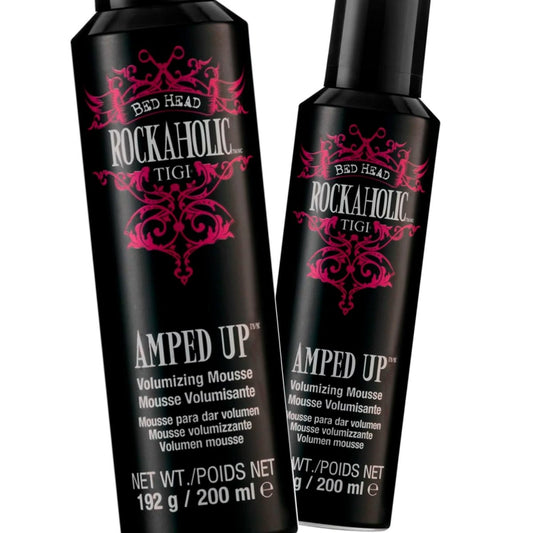 TIGI Rockaholic by Bed Head Amped Up Volumizing Mousse 6.7 oz - Pack of 2 - Usa Pro Hair