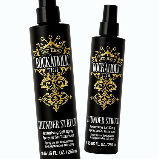 TIGI Rockaholic by Bed Head Thunder Struck Salt Spray 8.45 fl. oz - Pack of 2 - Usa Pro Hair