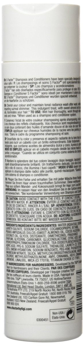 TIGI S - Factor True Lasting Colour Shampoo 8.5 oz - Usa Pro Hair