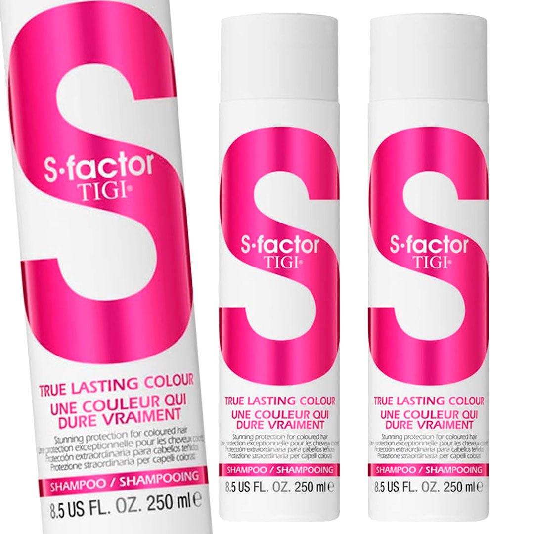 TIGI S - Factor True Lasting Colour Shampoo 8.5 oz - Pack of 3 - Usa Pro Hair