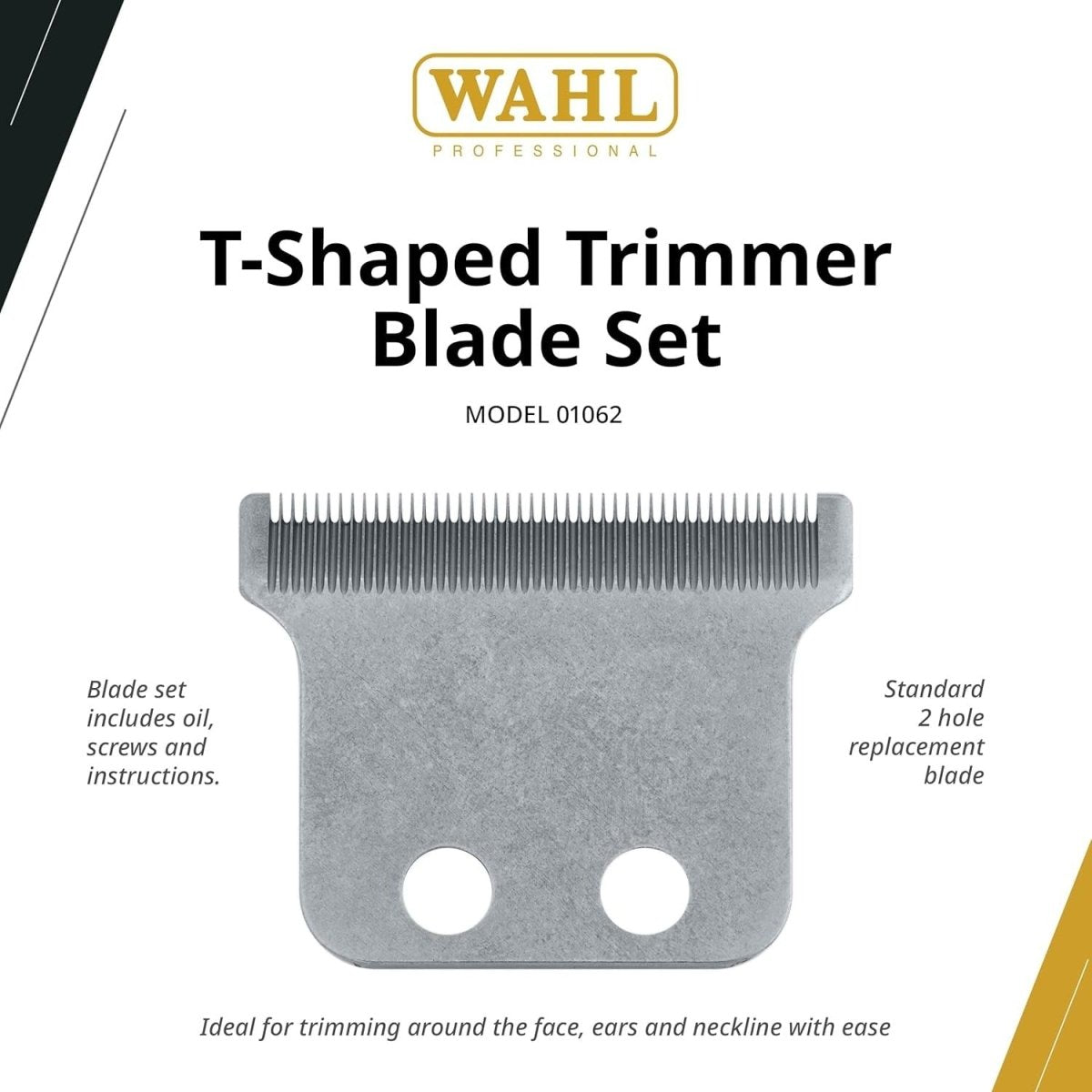 Wahl Professional T Shaped Trimmer Blade Set 1062 *Genuine - Usa Pro Hair