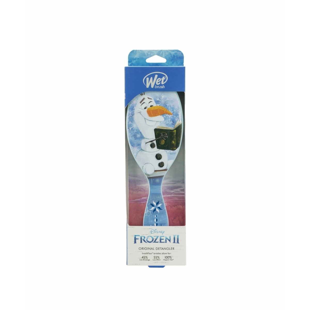 Wet Detangler Hair Brush Frozen 2 Collection, Olaf - Usa Pro Hair