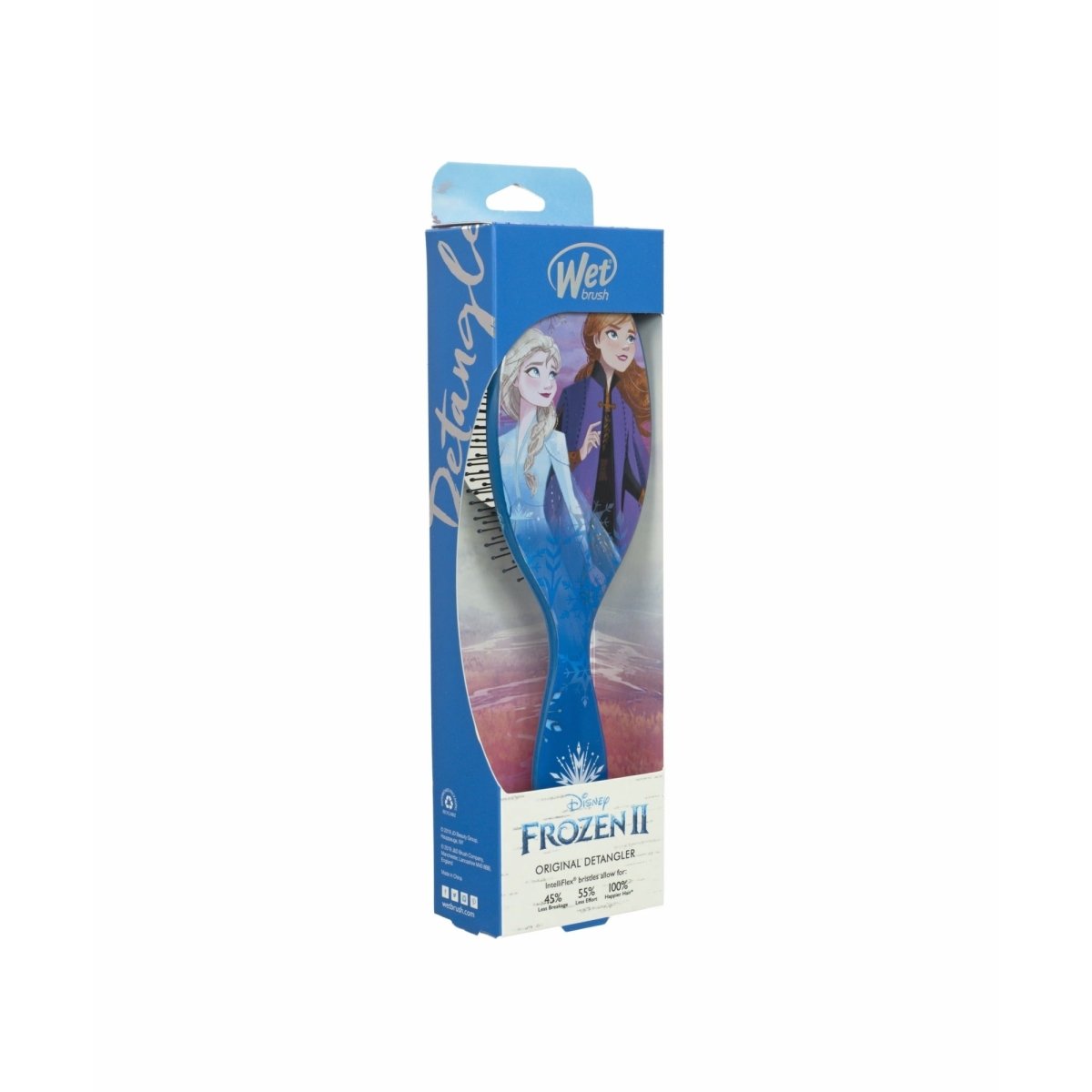 Wet Detangler Hair Brush Frozen 2 Collection, Sisters (Anna and Elsa) - Usa Pro Hair